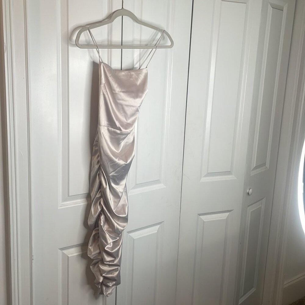 Miss Lola Midi Ruched Dress